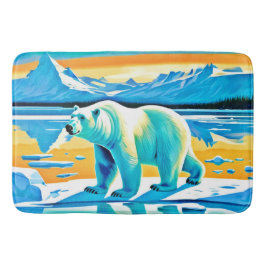 Polar Majestät: Arktische Landschaft Badematte