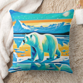 Polar Majestät: Arktische Landschaft Kissen