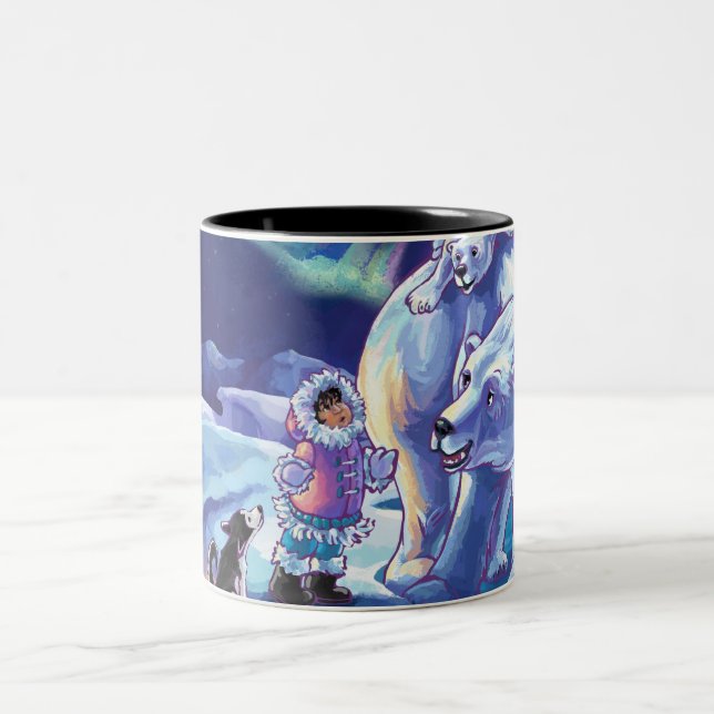 Polar Pals Zweifarbige Tasse (Mittel)
