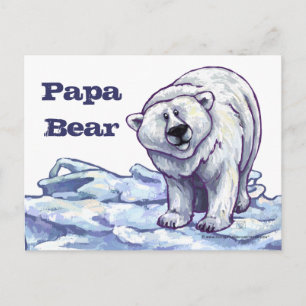 Polar Papa Bear Post Card Postkarte