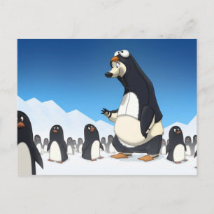 Polar Penguin Postcards Postkarte