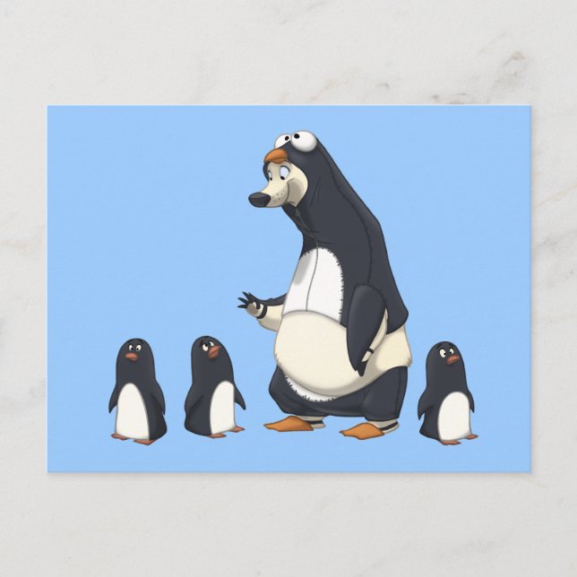 Polar Penguin Postcards Postkarte (Vorderseite)
