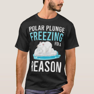 Polar Plunge Freezing für einen Grund VNeck T-Shirt