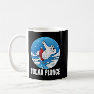 Polar Plunge Ice Jump Funny Polar Bear Winter Kaffeetasse