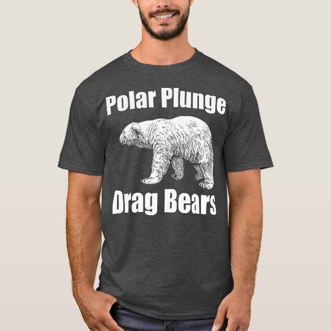 Polar Plunge Winter New Year Event Team Drag T-Shirt (Vorderseite)
