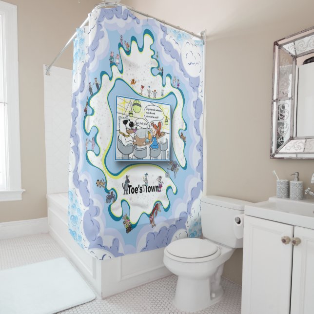 Polar Regions | Valentine’s Day Duschvorhang (Beispiel)