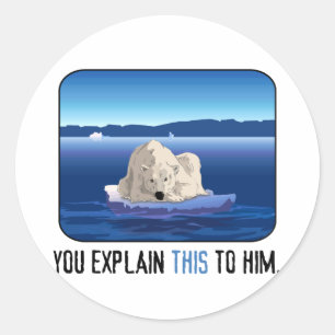 Polar Runder Aufkleber