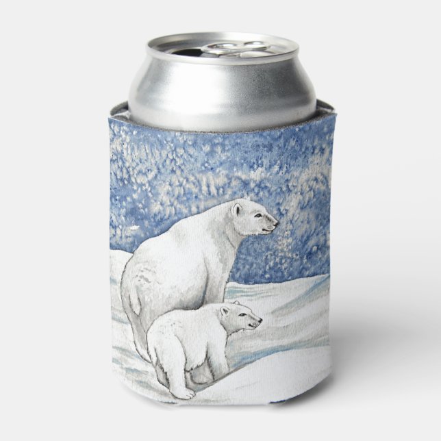 Polar Snow Bears Dosenkühler (Kanne Vorderseite)