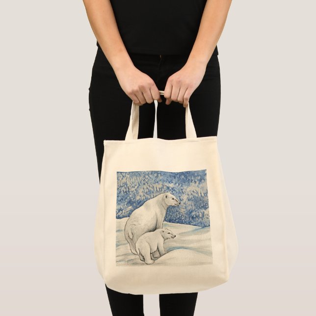Polar Snow Bears Tragetasche (Vorderseite (Produkt))