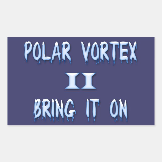 Polar Vortex II Rechteckiger Aufkleber (Vorderseite)