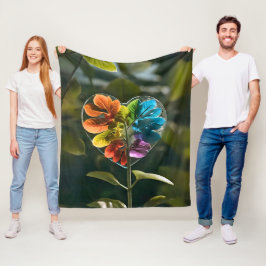 Polarabdeckung aus Herz-Bogen-Naturbogen Fleecedecke