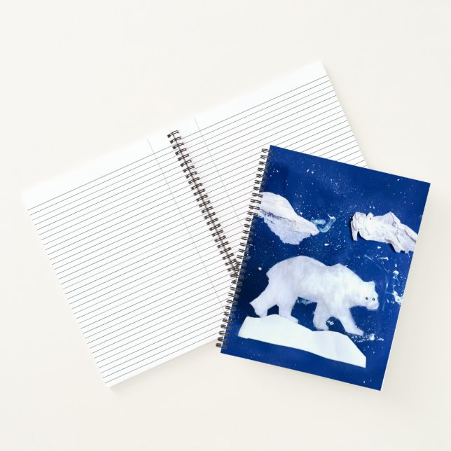 Polarbär "Kunst von Kindern" Notizbuch (Innenseite)