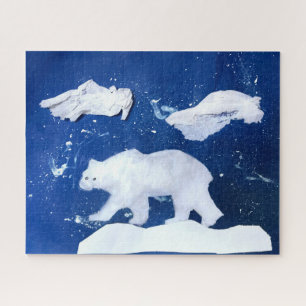 Polarbär "Kunst von Kindern" Puzzle