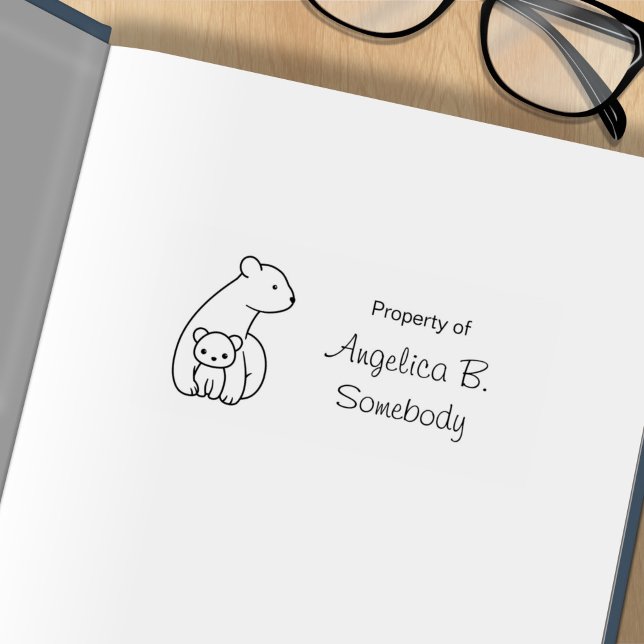 Polarbären: Mutter und Kind Gummistempel (Von Creator hochgeladen)