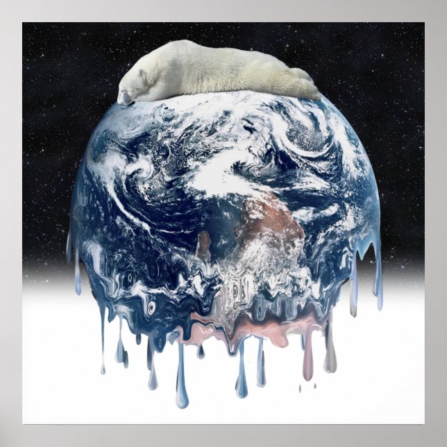 Polarbärenumarmung der Erde Poster (Vorne)