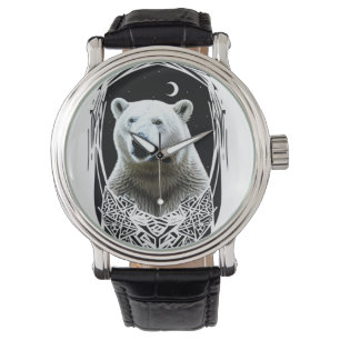 Polarbärportrait Armbanduhr