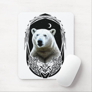 Polarbärportrait Mousepad