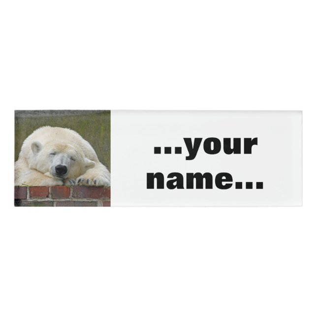 PolarBear 001 Namenschild (Vorderseite)