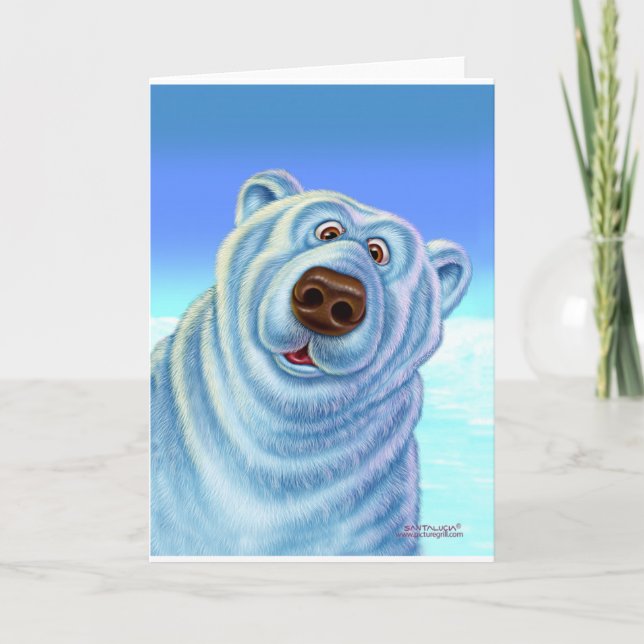 polarbear_card feiertagskarte (Vorderseite)
