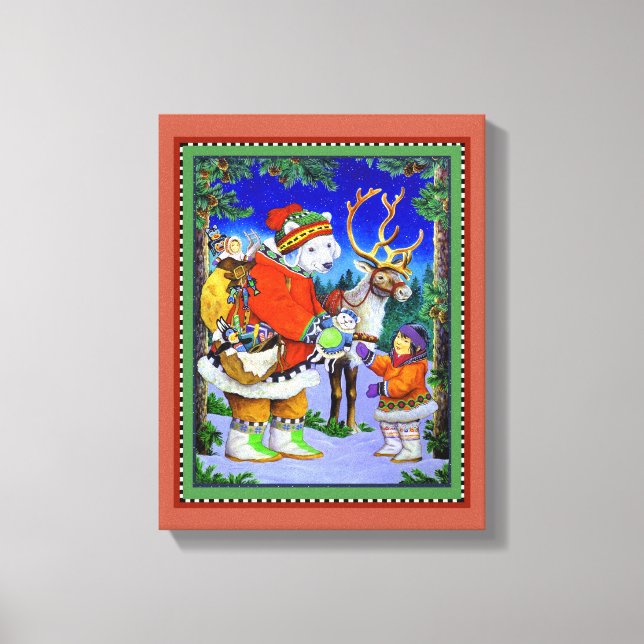 Polarbear Gift Leinwanddruck (Vorderseite)