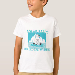 Polare Bären für globale Erwärmung T-Shirt