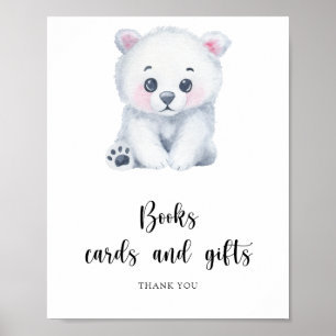 Polarer Babybär - Bücher Karten und Geschenke Post Poster