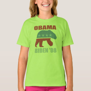 Polarer Bär Obama Biden '08 Kinderwecker-Shirt T-Shirt