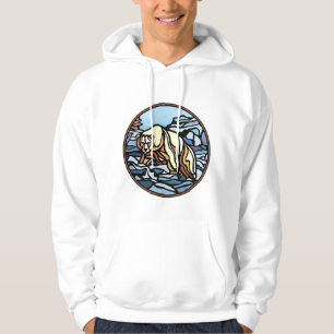 Polarer Bärhoodie-Bärn-Kunsthoodie-Shirts Hoodie