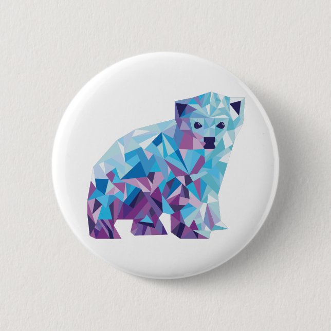 Polarer Bärn-Abzeichen Button (Vorderseite)