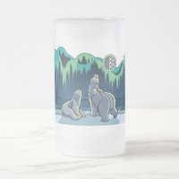 Polarer Bärn-Kunst-Bier-Tassen-erstes