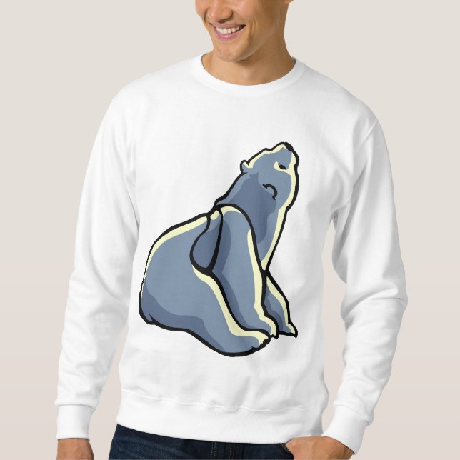 Polarer Bärn-Kunst-T - Shirt-polarer Sweatshirt (Vorderseite)