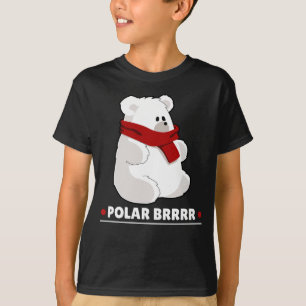 Polares Brrrr niedliches Bärn-Wortspiel T-Shirt