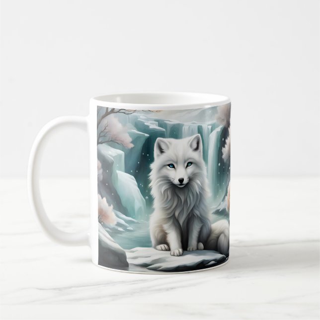Polarfuchs Kaffeetasse (Links)