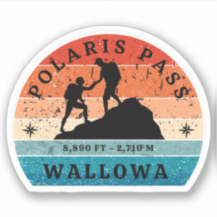 Polaris-Pass Wallowa Wandern Oregon Alpenpass Aufkleber