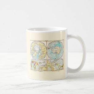 Polarkarte in deutscher Sprache Tasse