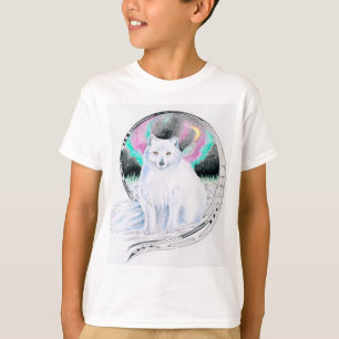 Polarktischer Fox-Aquarelltinte T-Shirt
