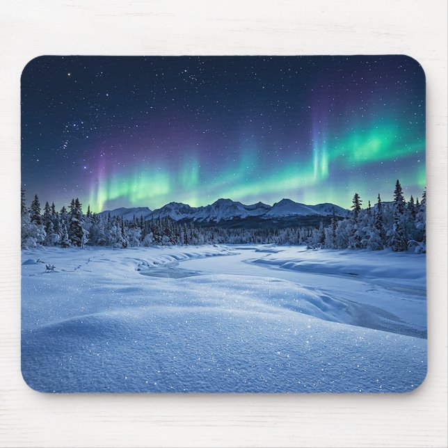 Polarlicht Mousepad (Vorne)