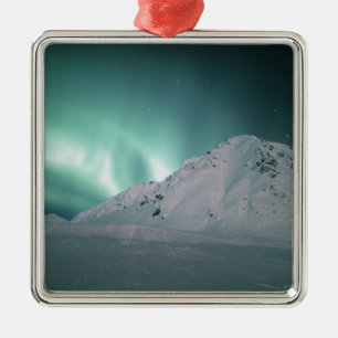 Polarlicht, nahe Palmer, 17./18. Januar Silbernes Ornament