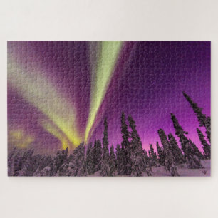 Polarlicht Nordlicht Fairbanks Alaska Puzzle
