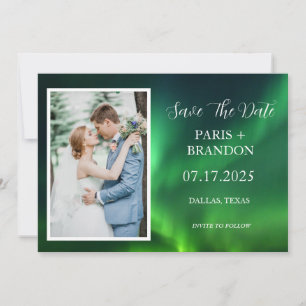 Polarlicht Nordlicht Foto Hochzeit   Save The Date