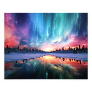 Polarlicht, Nordlicht, Fotodruck