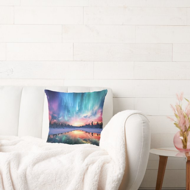 Polarlicht, Nordlicht, Kissen (Liege)