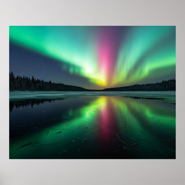 Polarlicht Poster (Vorne)