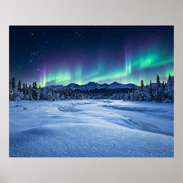 Polarlicht Poster (Vorne)