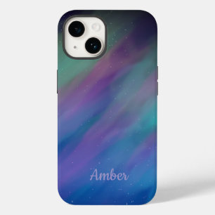 Polarlichter Aurora Borealis Nacht Personalisiert Case-Mate iPhone 14 Hülle