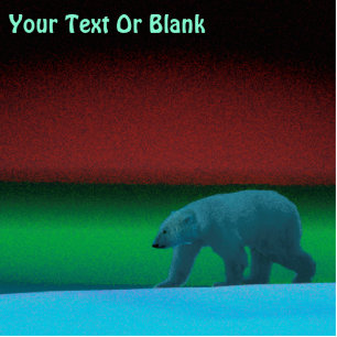 Polarlichter Fotoskulptur Magnet