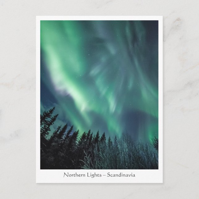 Polarlichter Postkarte (Vorderseite)
