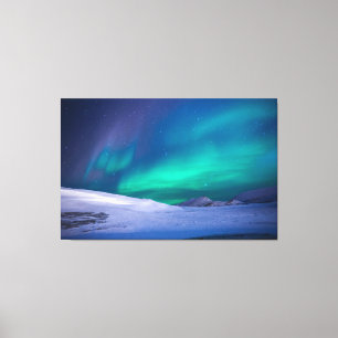 Polarlichter umhüllte Leinwand