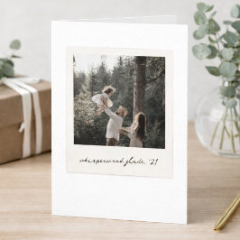 Polaroid-Foto-Grußkarte | Individuelle Vintage-Kun Karte