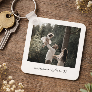 Polaroid-Foto-Schlüsselanhänger   Individuelle Vin Schlüsselanhänger
